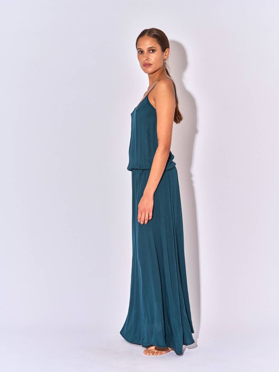 robe longue petrol Fidji