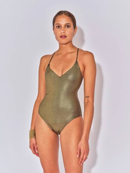  maillot de bain une pièce Tina Iguane Gold 
